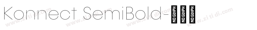 Konnect SemiBold字体转换